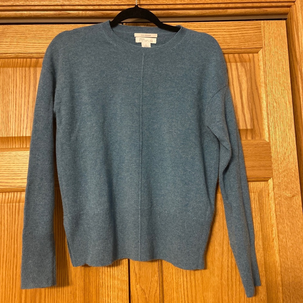 Nordstrom Blue 100% Cashmere Women's Sweater